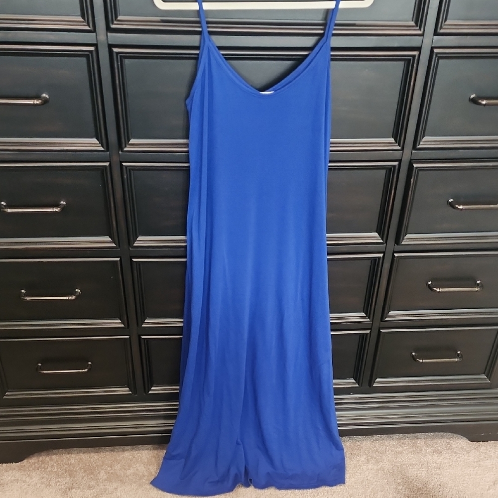 Blue Maxi Dress - Size Medium